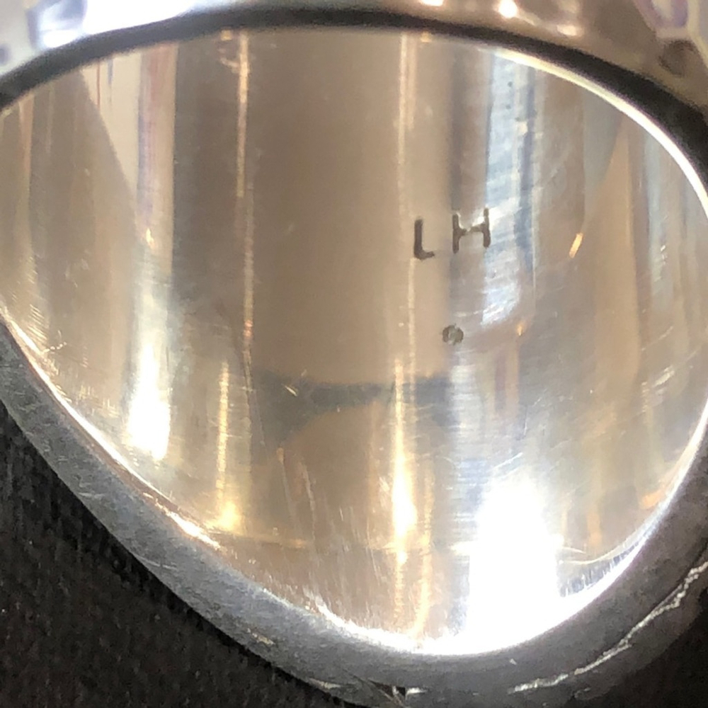LOIS HILL Sterling Silver Oxidized Cigar Band Ring Granulated Cutout Design NWT - Picture 11 of 17